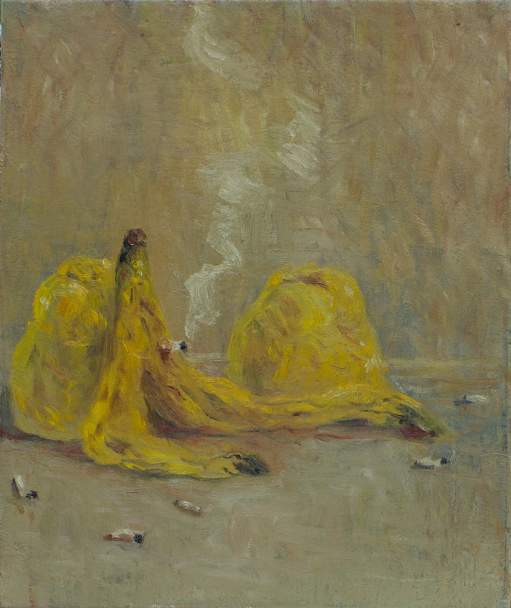 o.T. (hommage)
43 x 36 cm
Öl auf Jute
2022